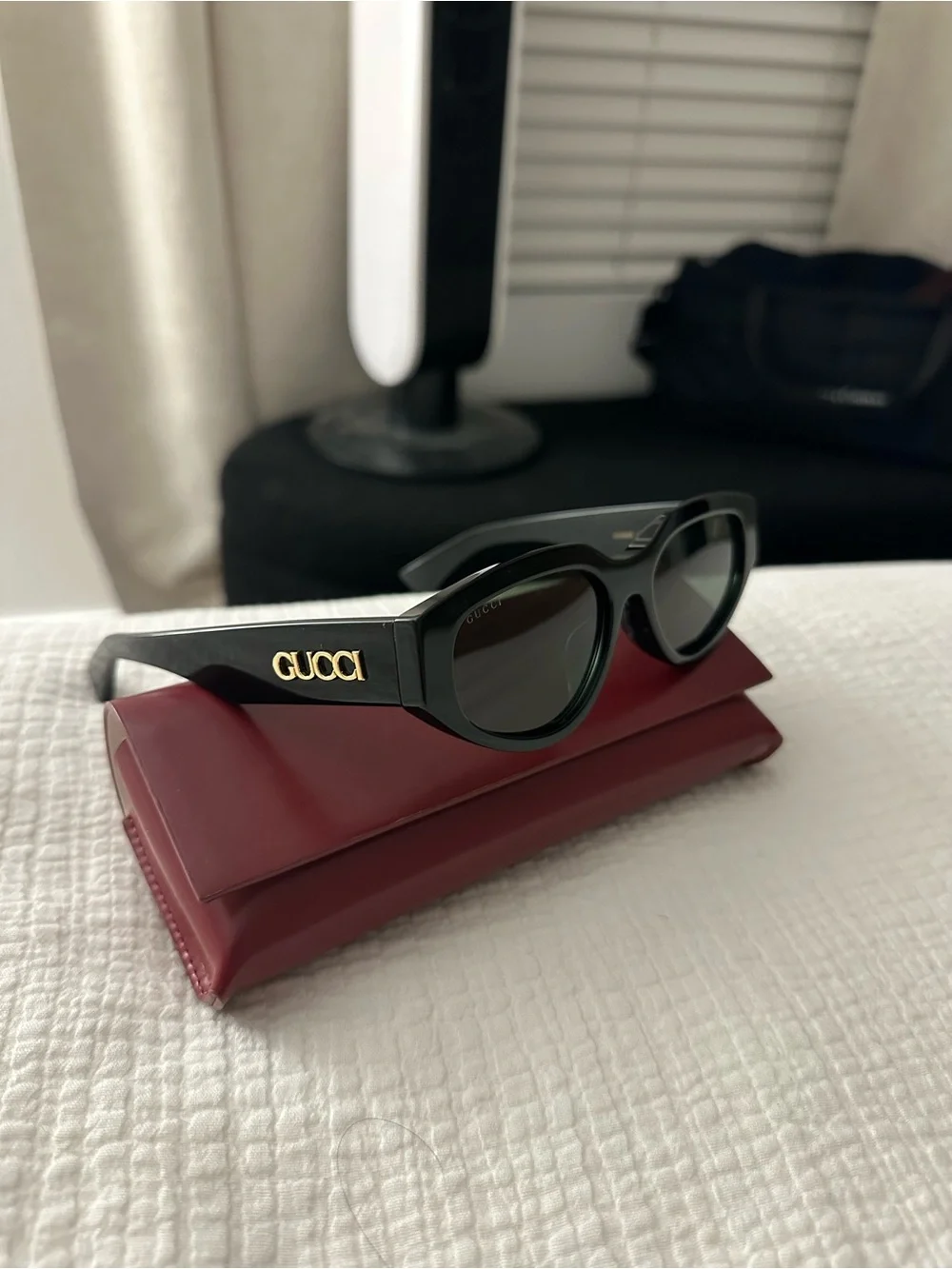Gucci Black Cat-Eye Sunglasses - Women's Luxury Eyewear